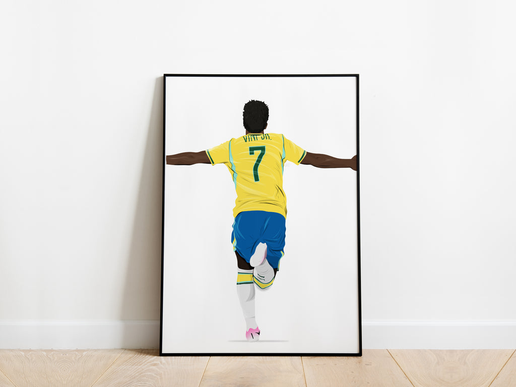 Vinicius Jr World Cup 2026 Brazil Poster