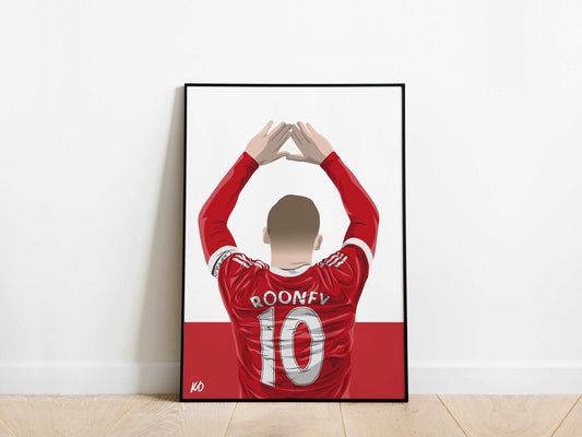Wayne Rooney Manchester United Poster KDDesigns6