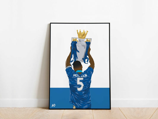 Wes Morgan Leicester City Poster KDDesigns6