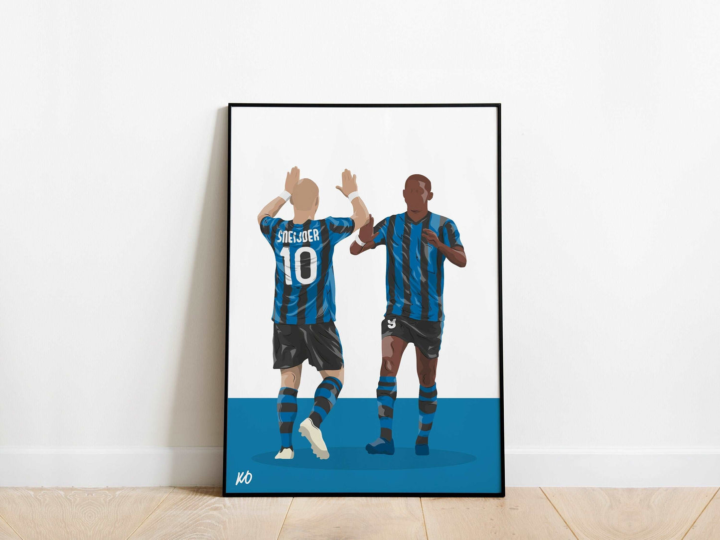 Wesley Sneijder, Samuel Eto'o Inter Milan Poster - KDDesigns6