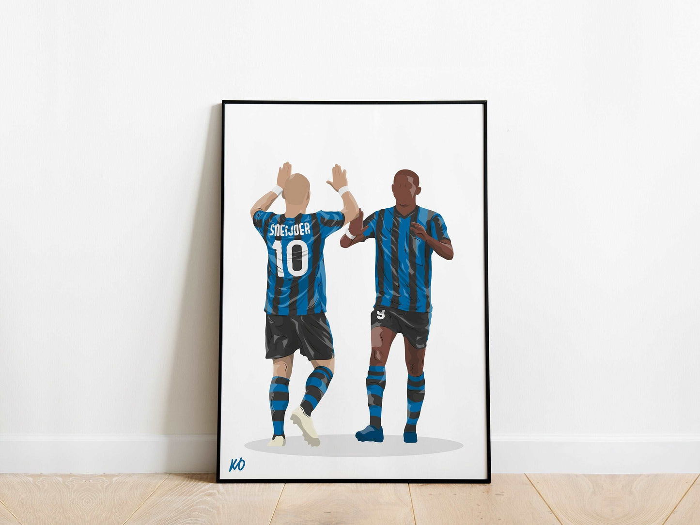 Wesley Sneijder, Samuel Eto'o Inter Milan Poster KDDesigns6