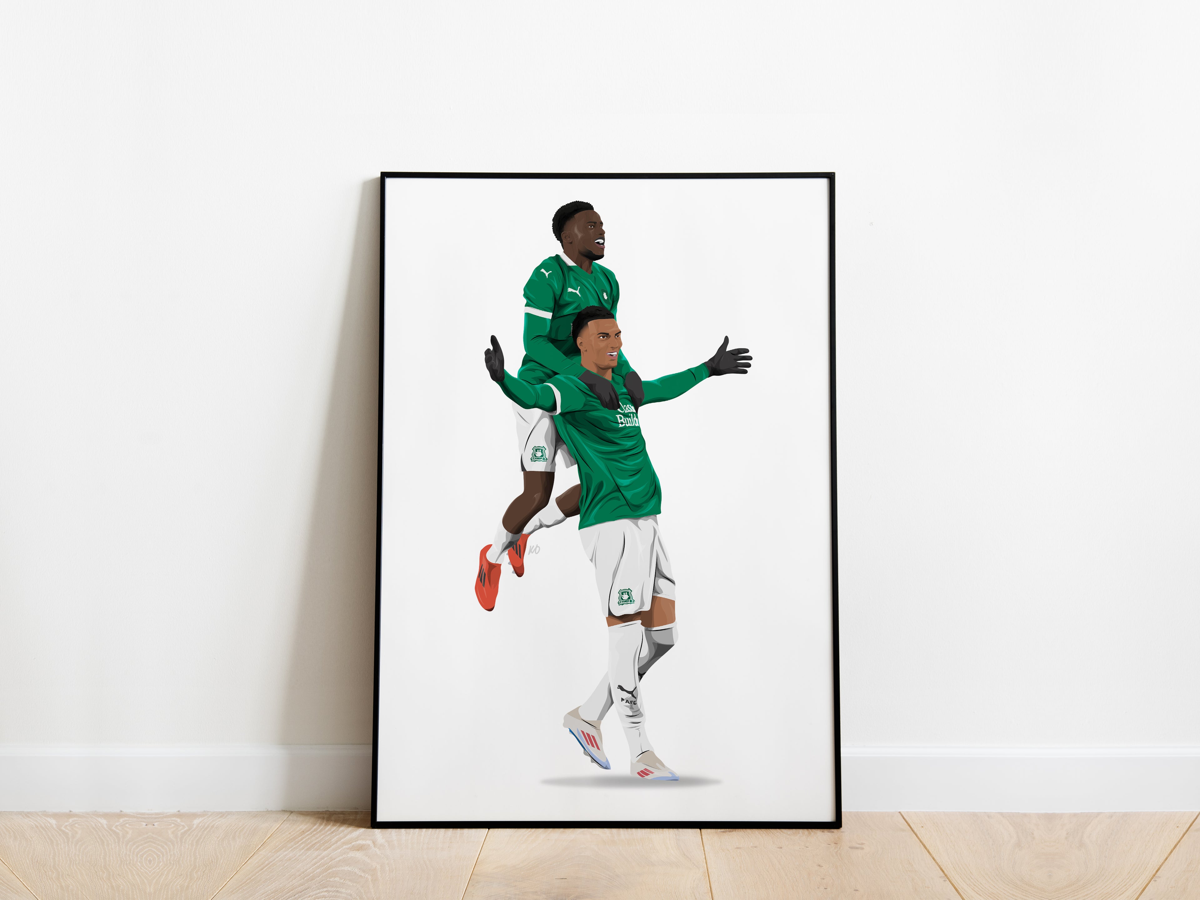 Morgan Whittaker, Bali Mumba FA Cup Celebration Plymouth Argyle Poster - KDDesigns6