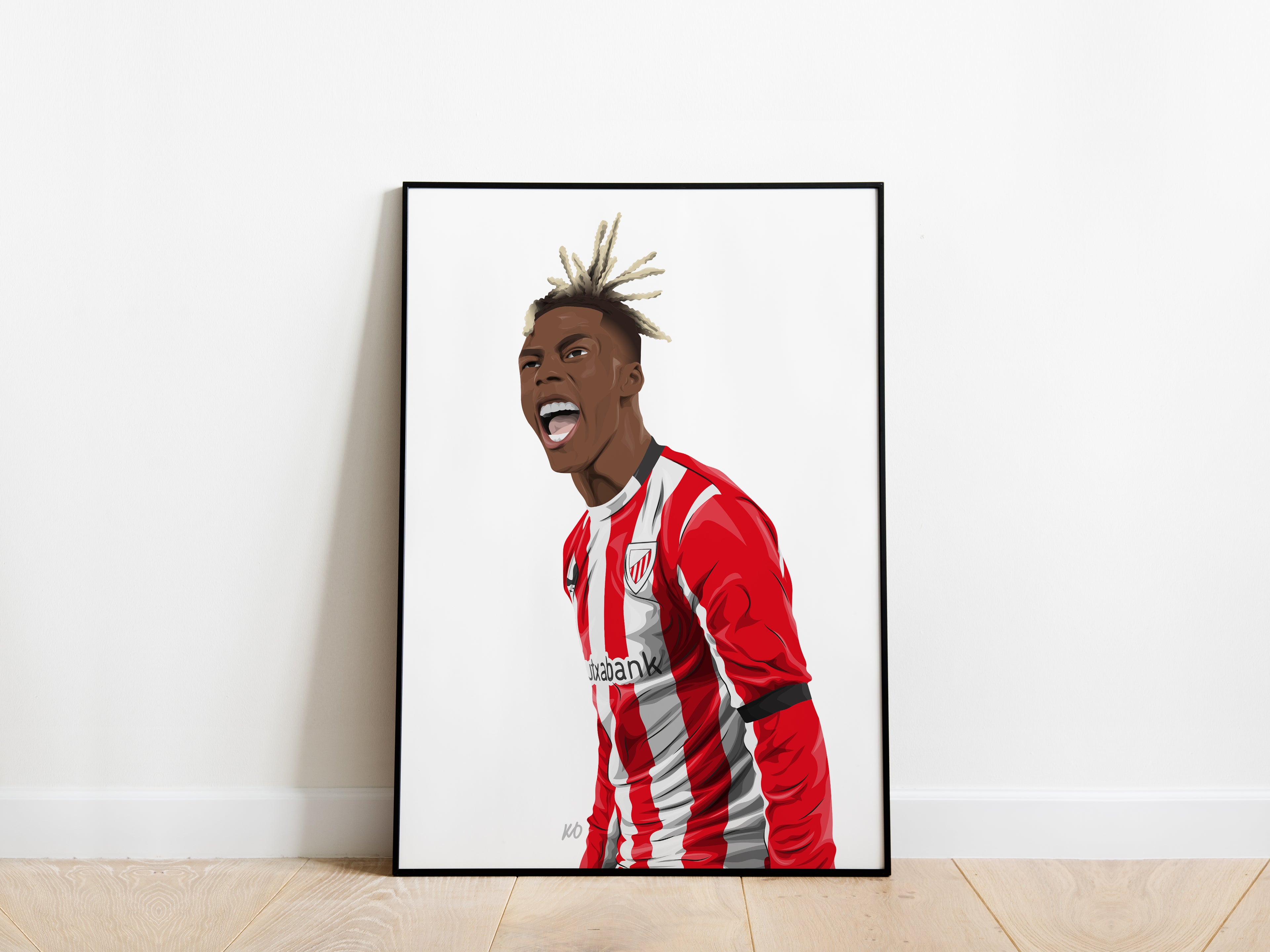 Nico Williams 24/25 Athletic Club Poster - KDDesigns6
