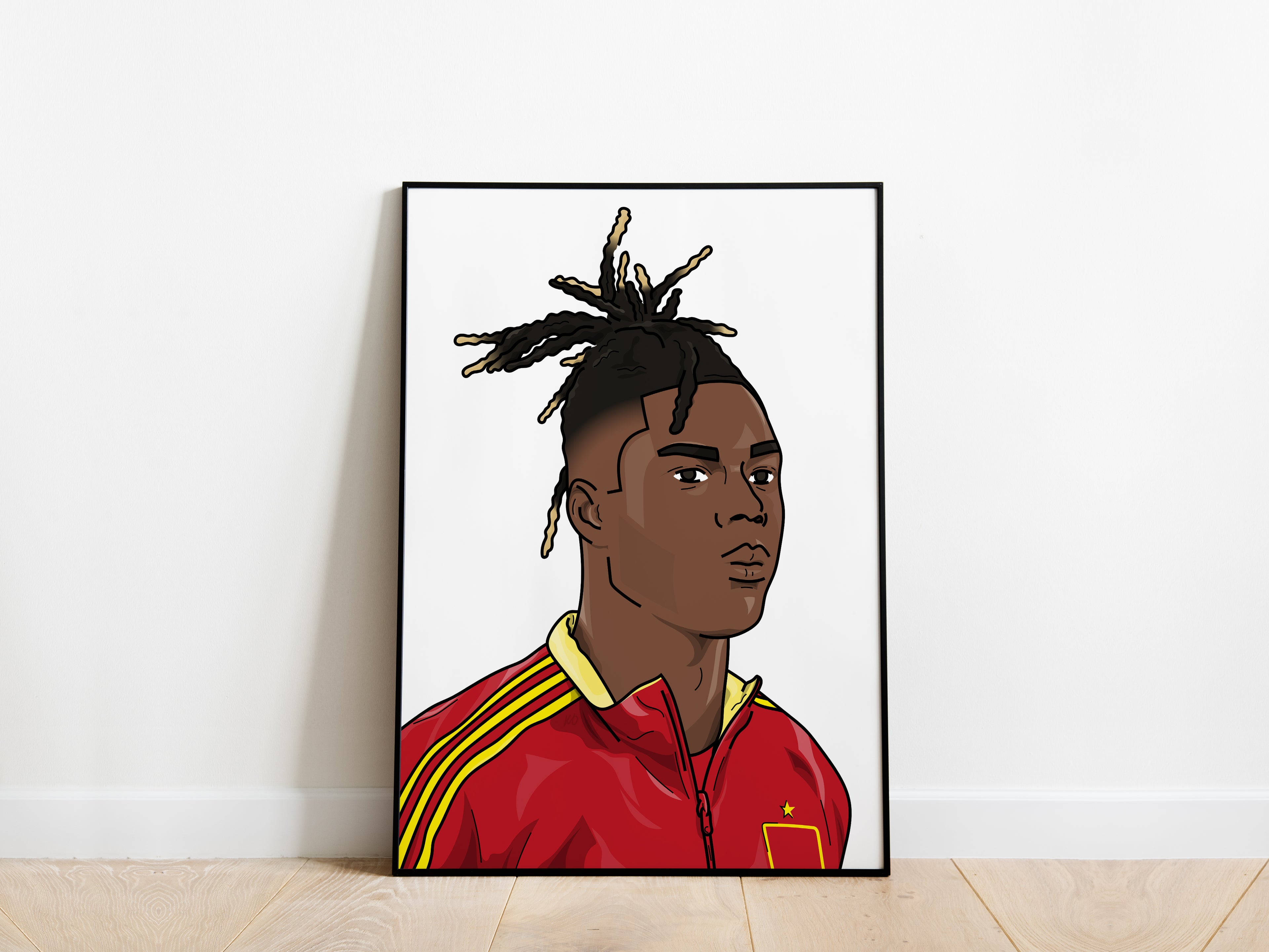 Nico Williams Portrait Spain Poster - KDDesigns6