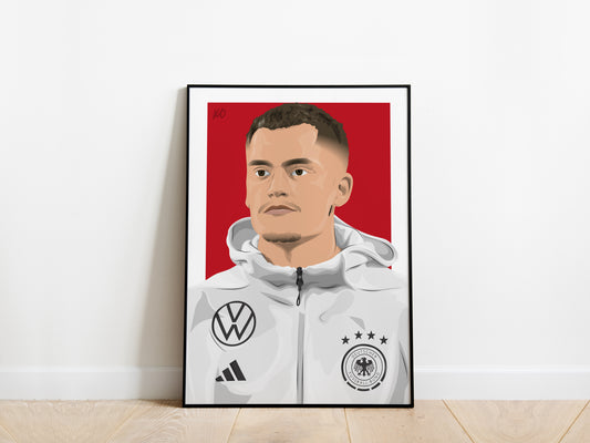 Florian Wirtz Portrait Germany Poster