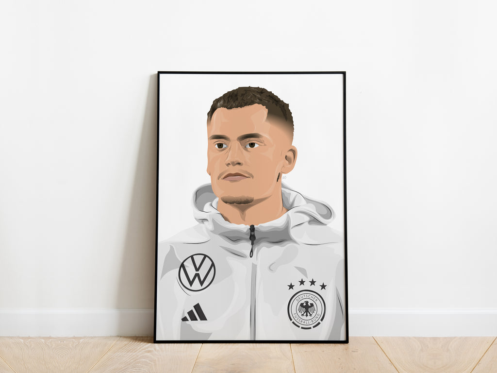 Florian Wirtz Portrait Germany Poster - KDDesigns6