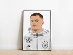 Florian Wirtz Portrait Germany Poster - KDDesigns6