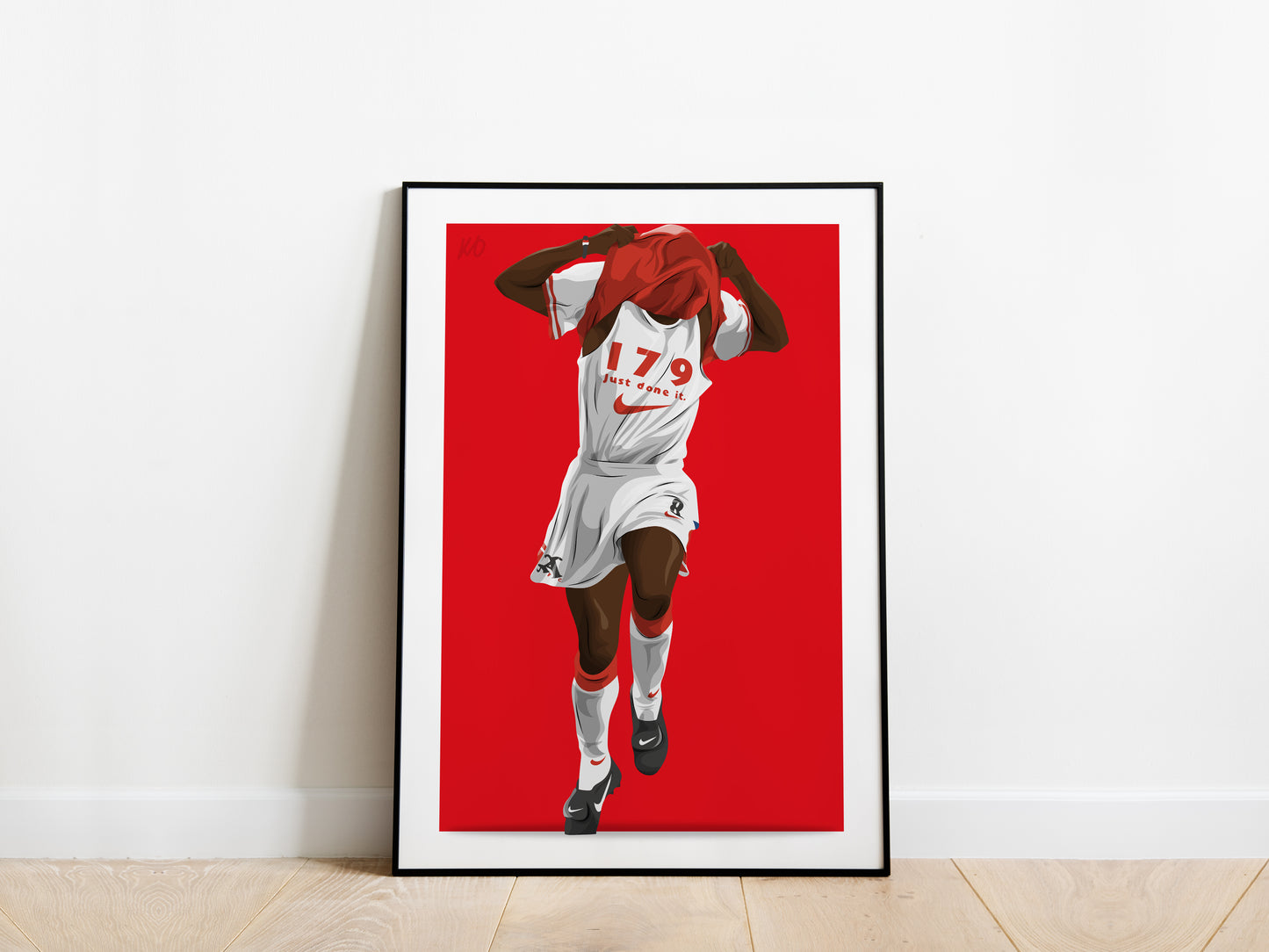 Ian Wright '179' Arsenal Poster