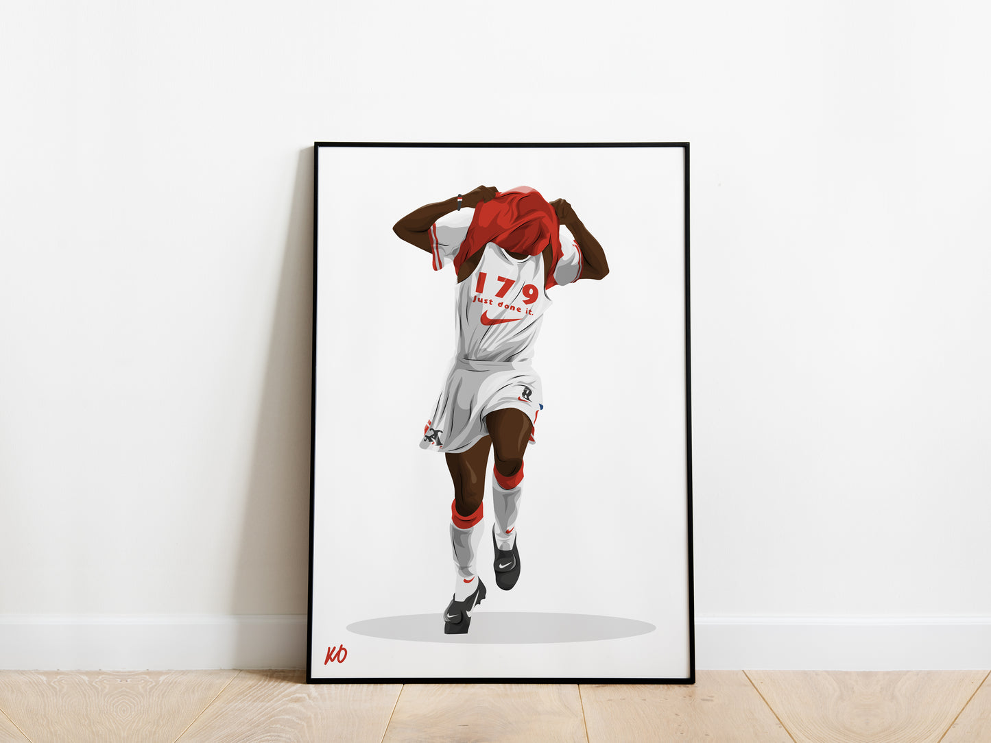 Ian Wright '179' Arsenal Poster