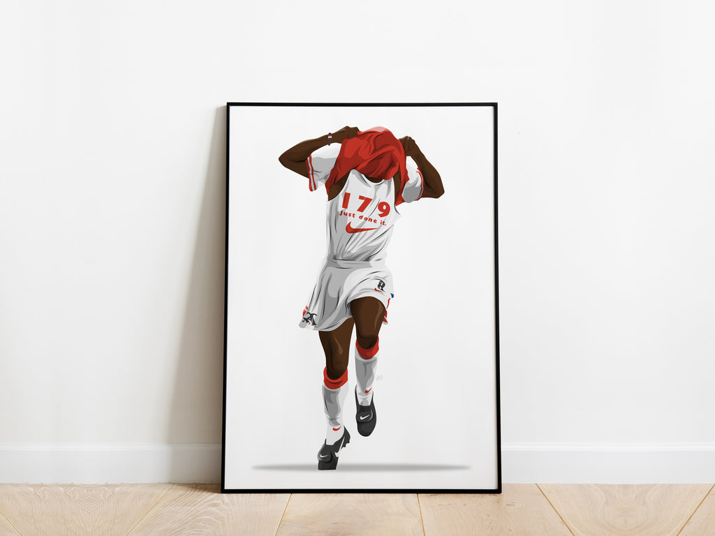 Ian Wright '179' Arsenal Poster - KDDesigns6