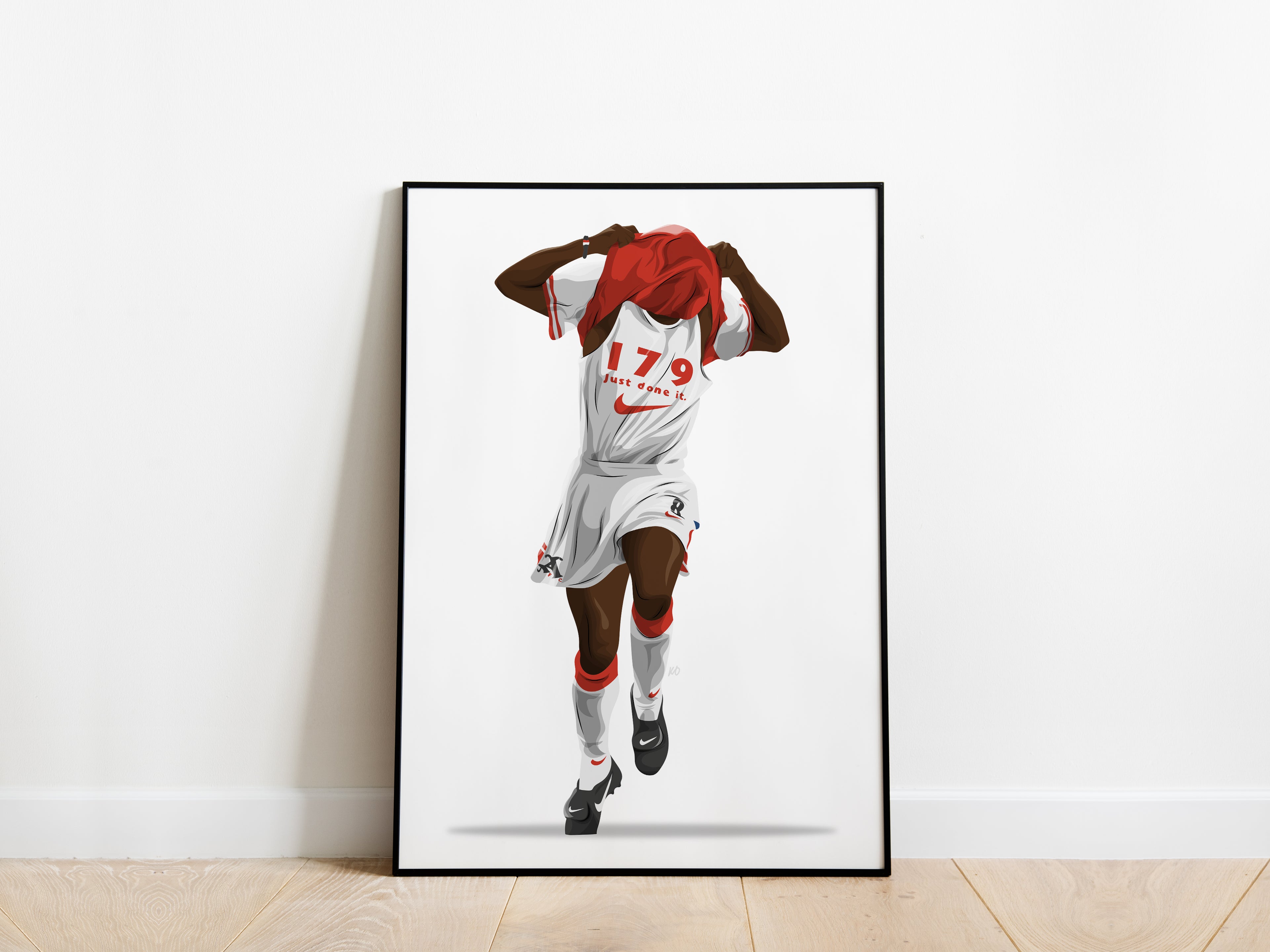 Ian Wright '179' Arsenal Poster - KDDesigns6