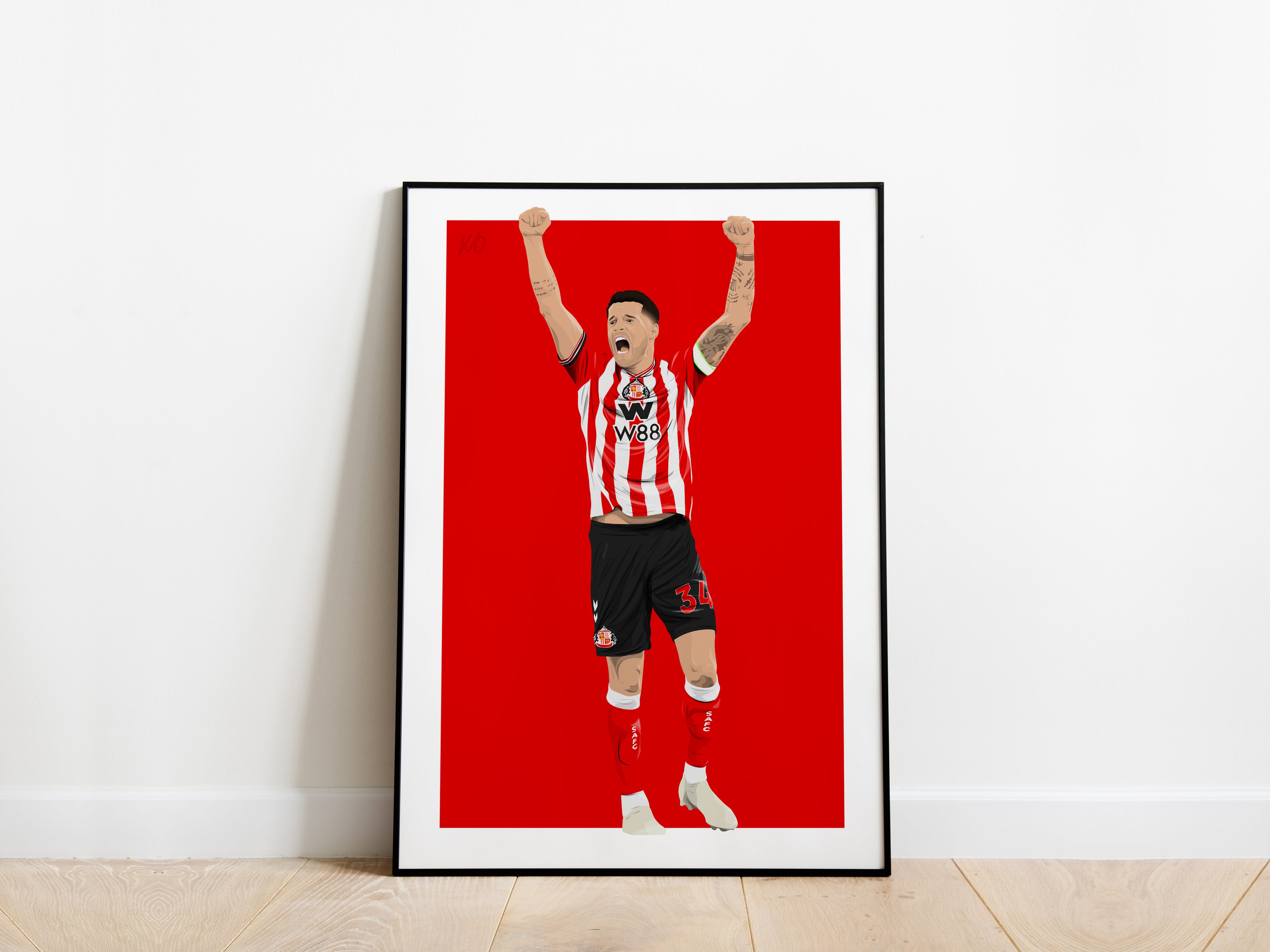 Granit Xhaka 25/26 Sunderland AFC Poster