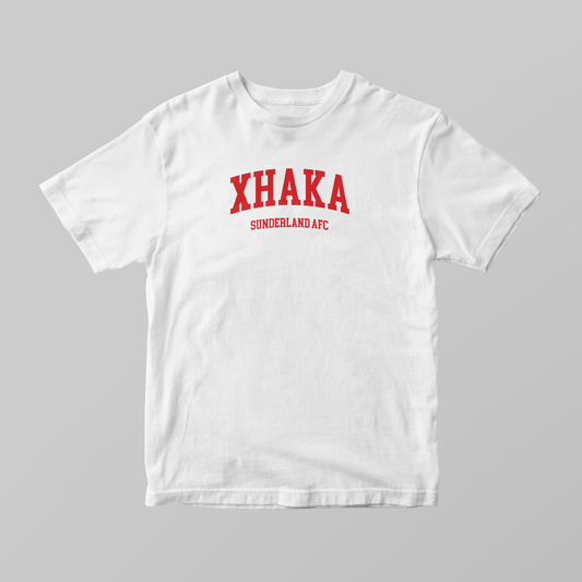 Granit Xhaka Varsity T-Shirt | Sunderland AFC Graphic Tee