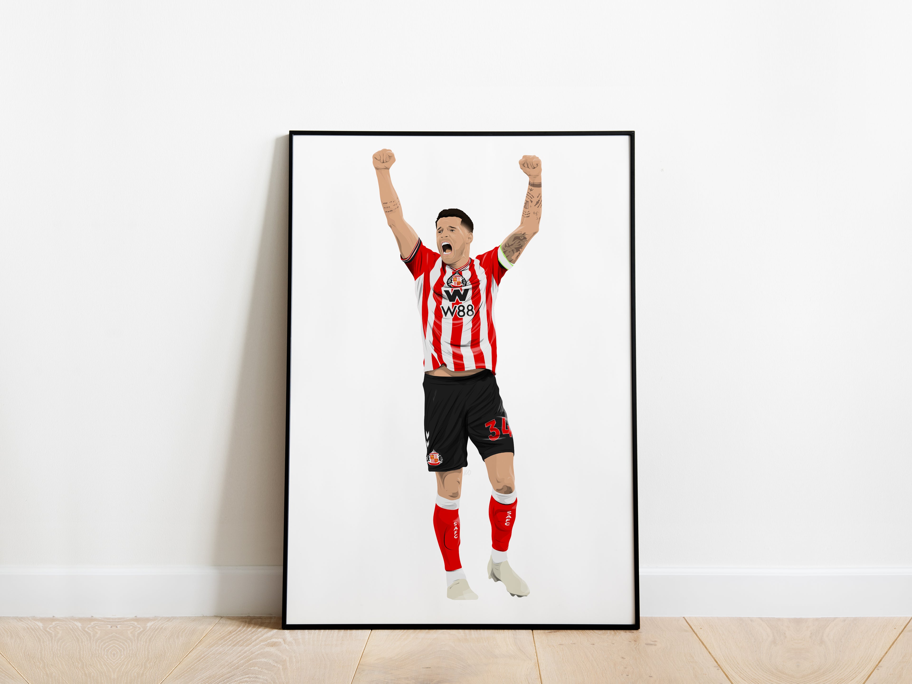 Granit Xhaka 25/26 Sunderland AFC Poster