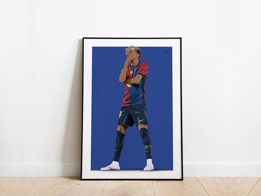 Lamine Yamal Celebration Barcelona Poster - KDDesigns6