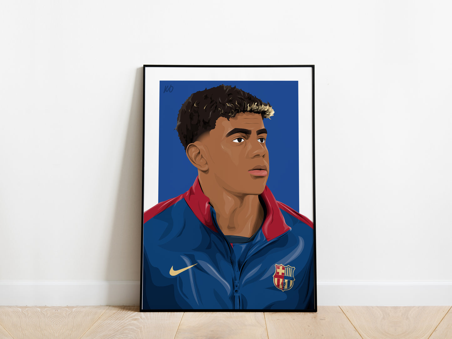 Lamine Yamal Portrait Barcelona Poster - KDDesigns6