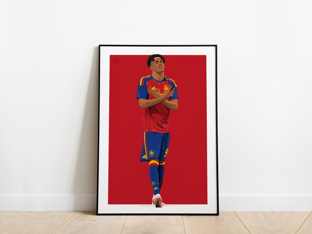 Lamine Yamal 2026 World Cup Spain Poster