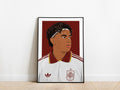 Lamine Yamal Headband Portrait Spain Poster