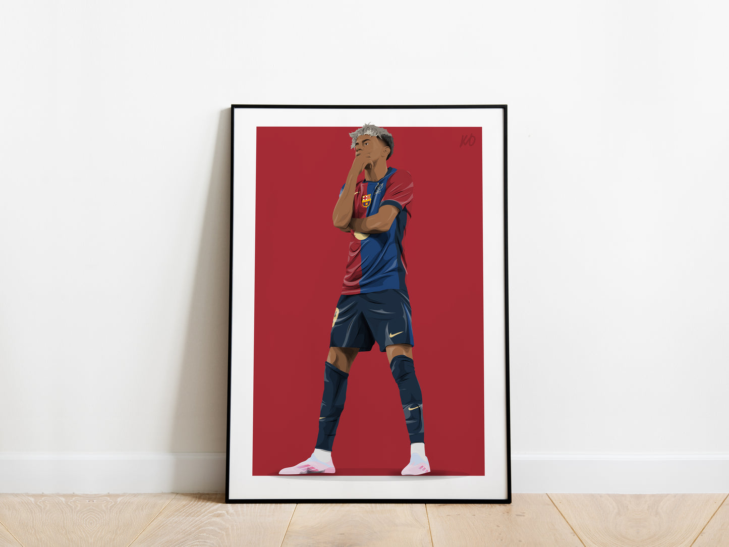 Lamine Yamal Celebration Barcelona Poster