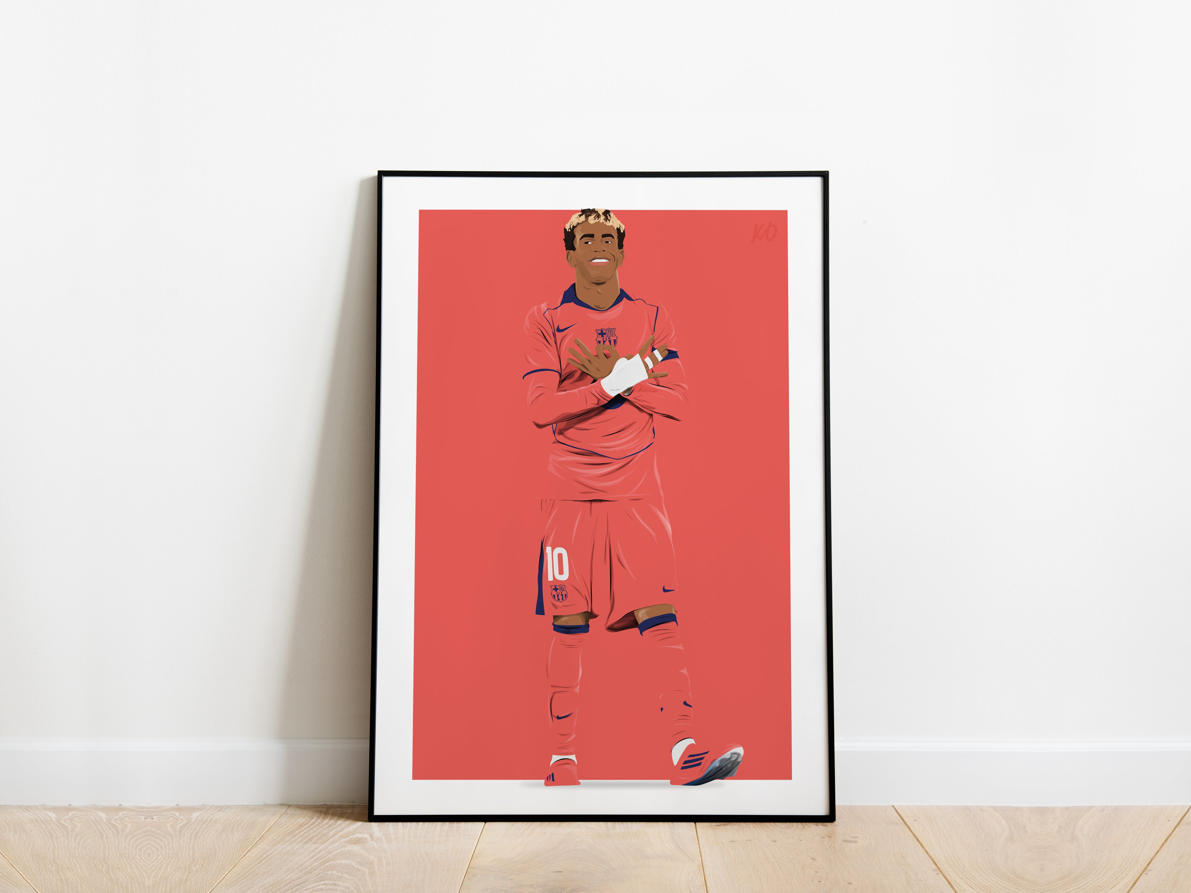 Lamine Yamal 304 Celebration FC Barcelona Poster - KDDesigns6