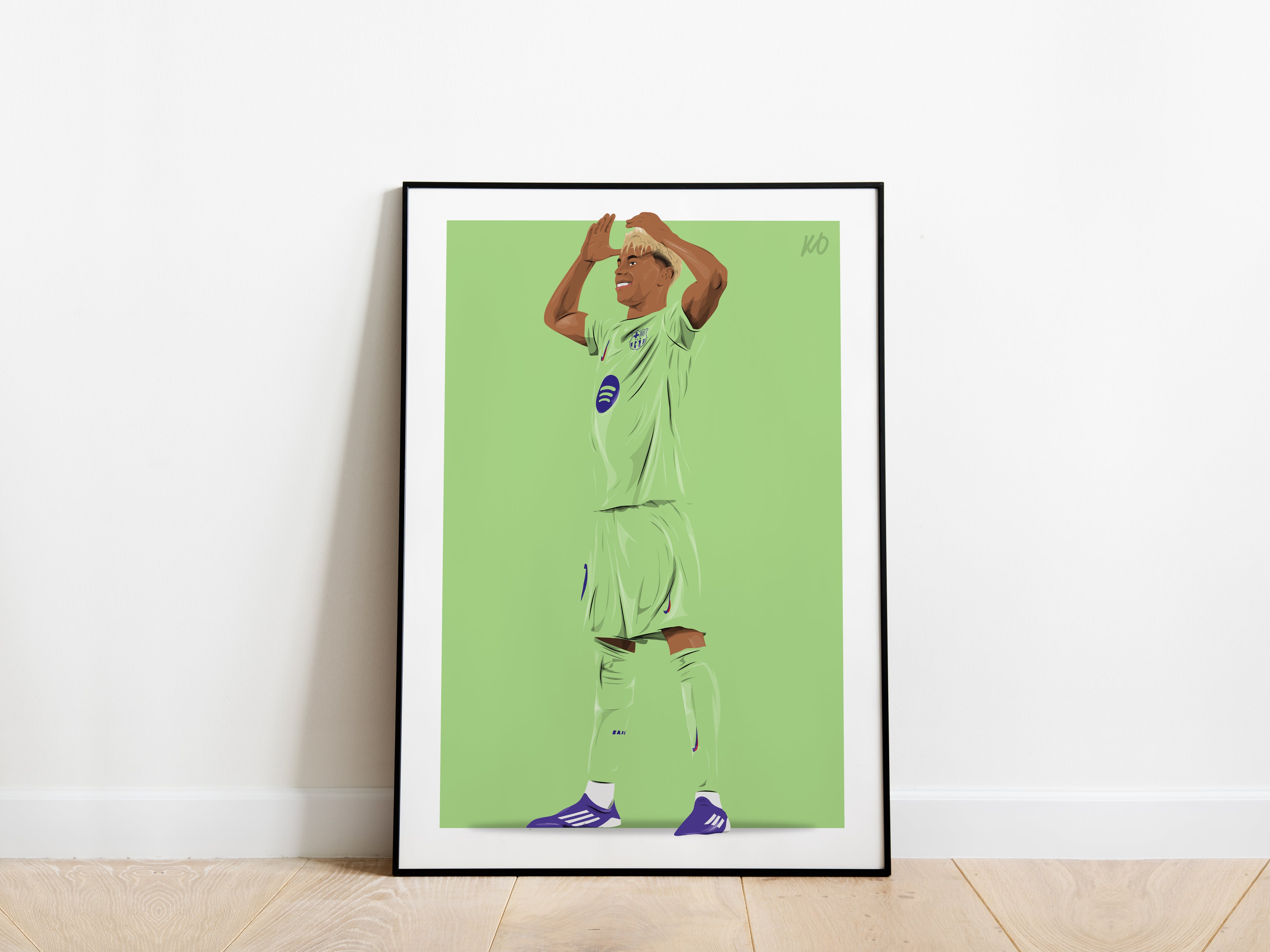 Lamine Yamal Crown Celebration 25/26 Barcelona Poster - KDDesigns6