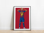 Lamine Yamal 'The King' Celebration Barcelona Poster - KDDesigns6