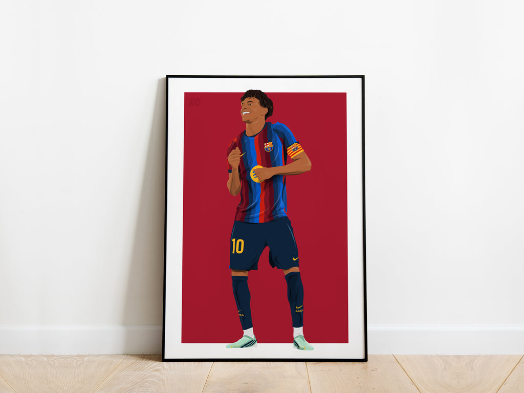 Lamine Yamal 2026/27 Dance Celebration FC Barcelona Poster