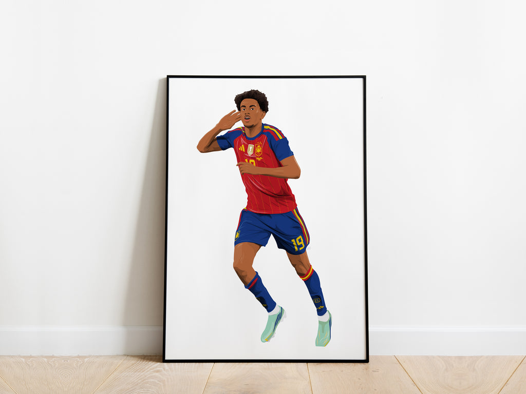 Lamine Yamal Nations League 2026/27 Celebration Spain Poster