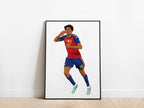 Lamine Yamal Nations League 2026/27 Celebration Spain Poster