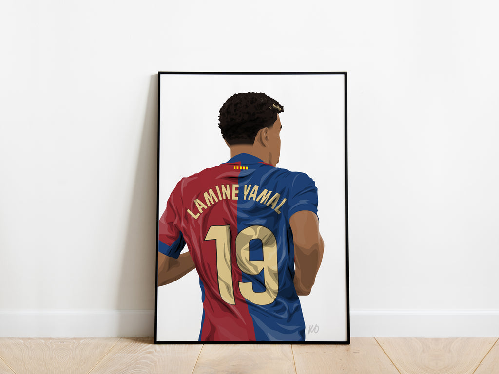 Lamine Yamal Barcelona Poster - KDDesigns6