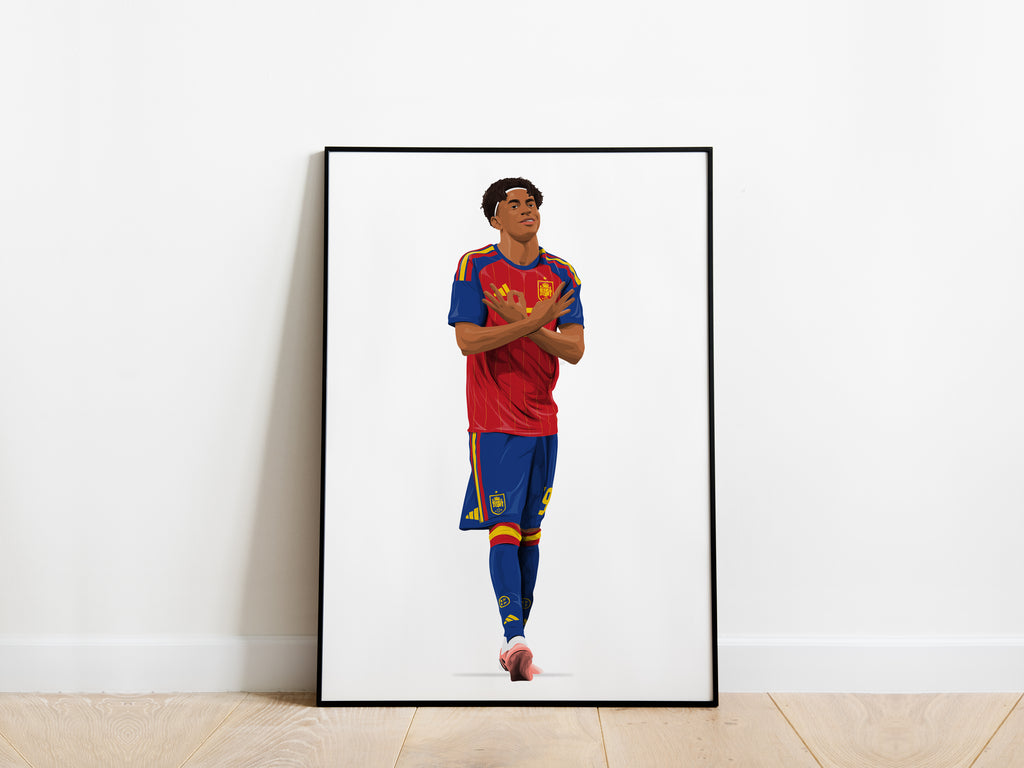 Lamine Yamal 2026 World Cup Spain Poster