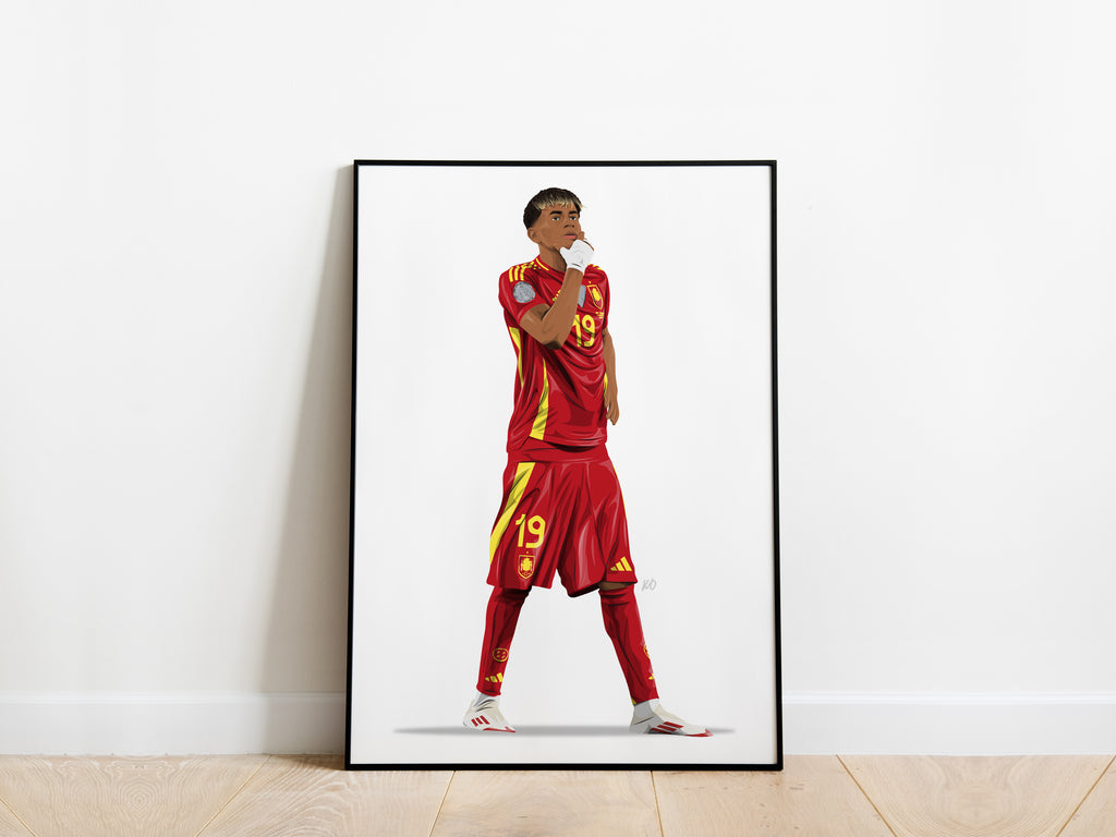 Lamine Yamal Celebration Spain Poster - KDDesigns6