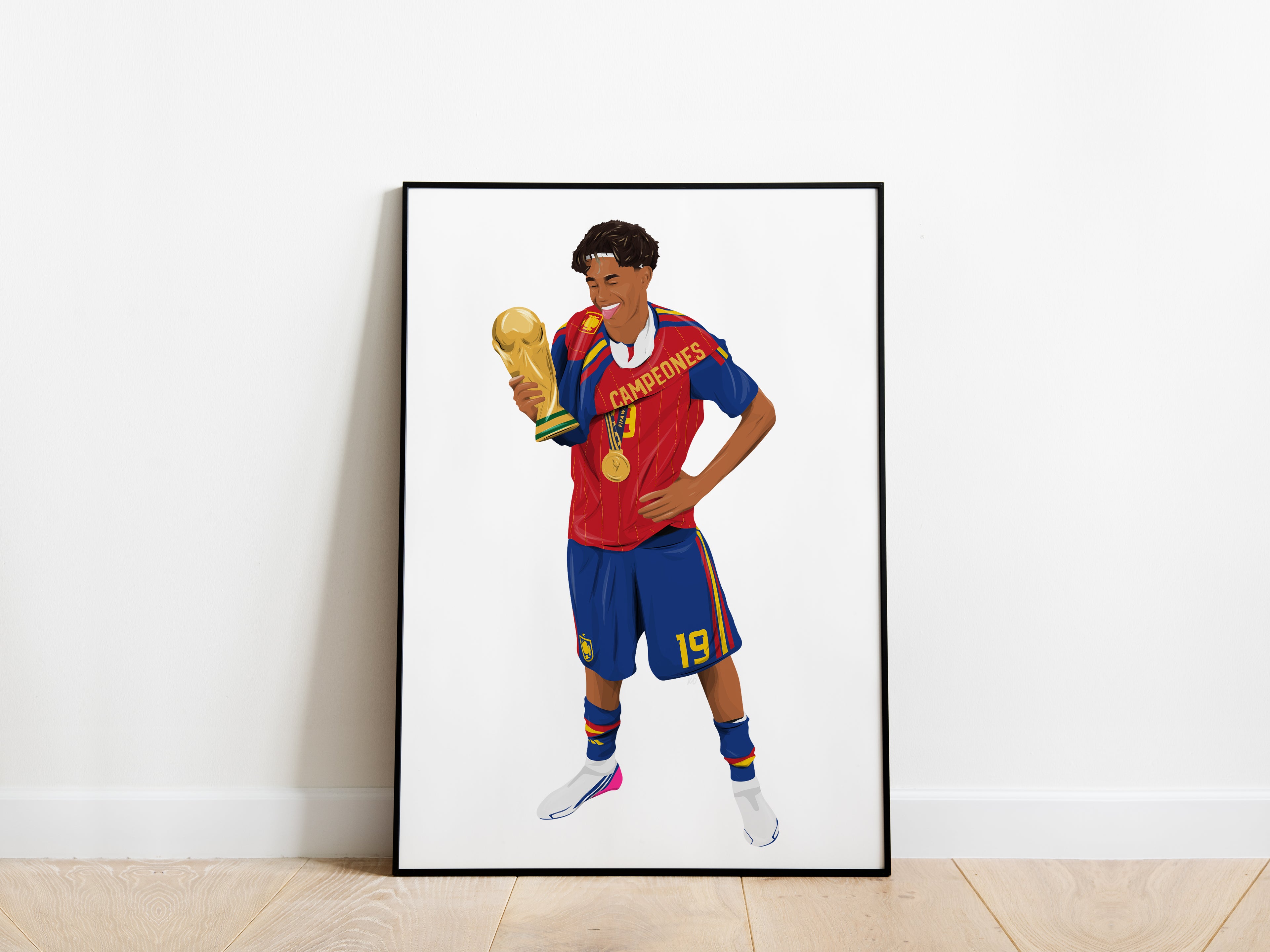 Lamine Yamal World Cup 2026 Trophy Spain Poster
