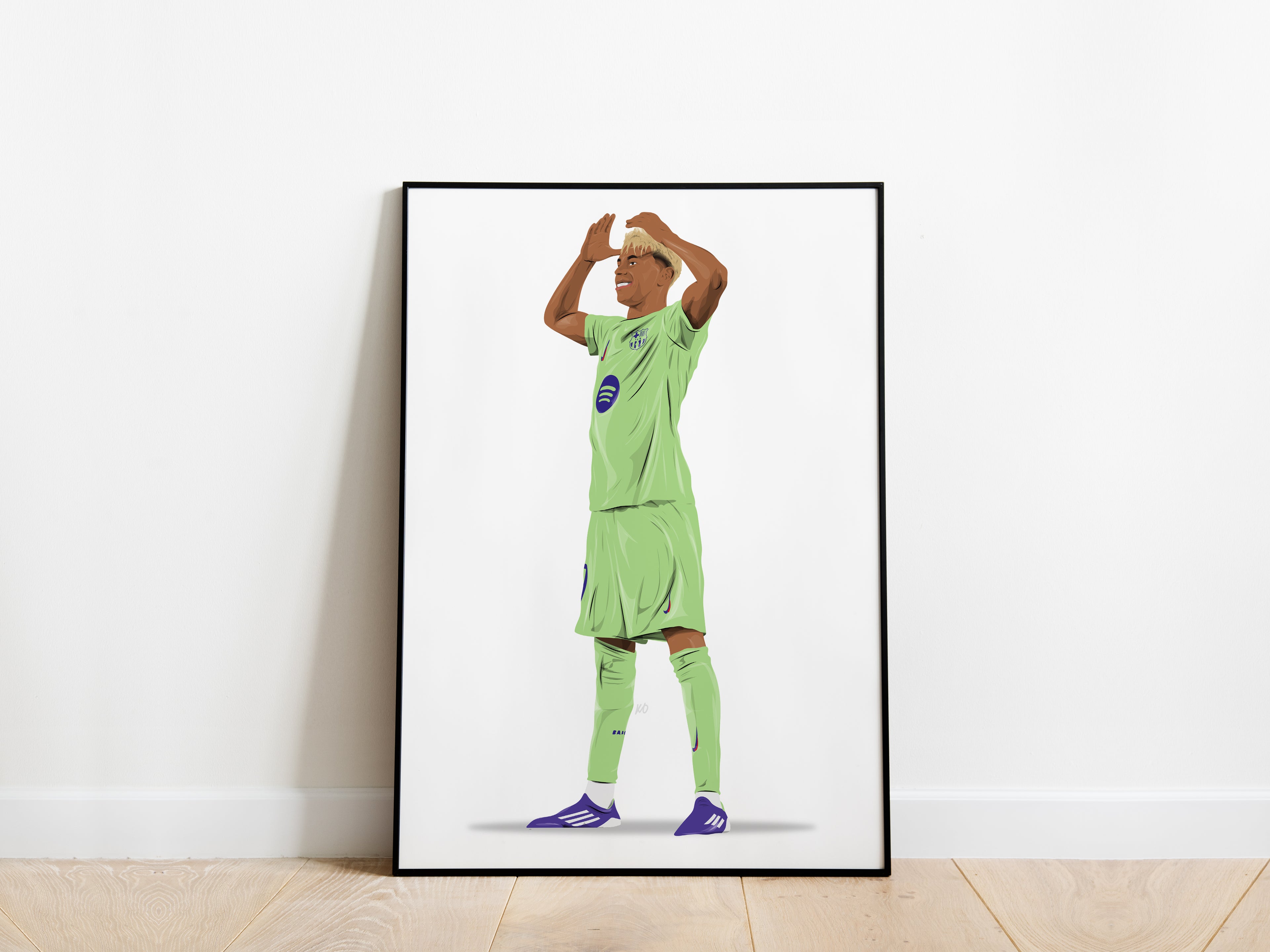 Lamine Yamal Crown Celebration 25/26 Barcelona Poster - KDDesigns6