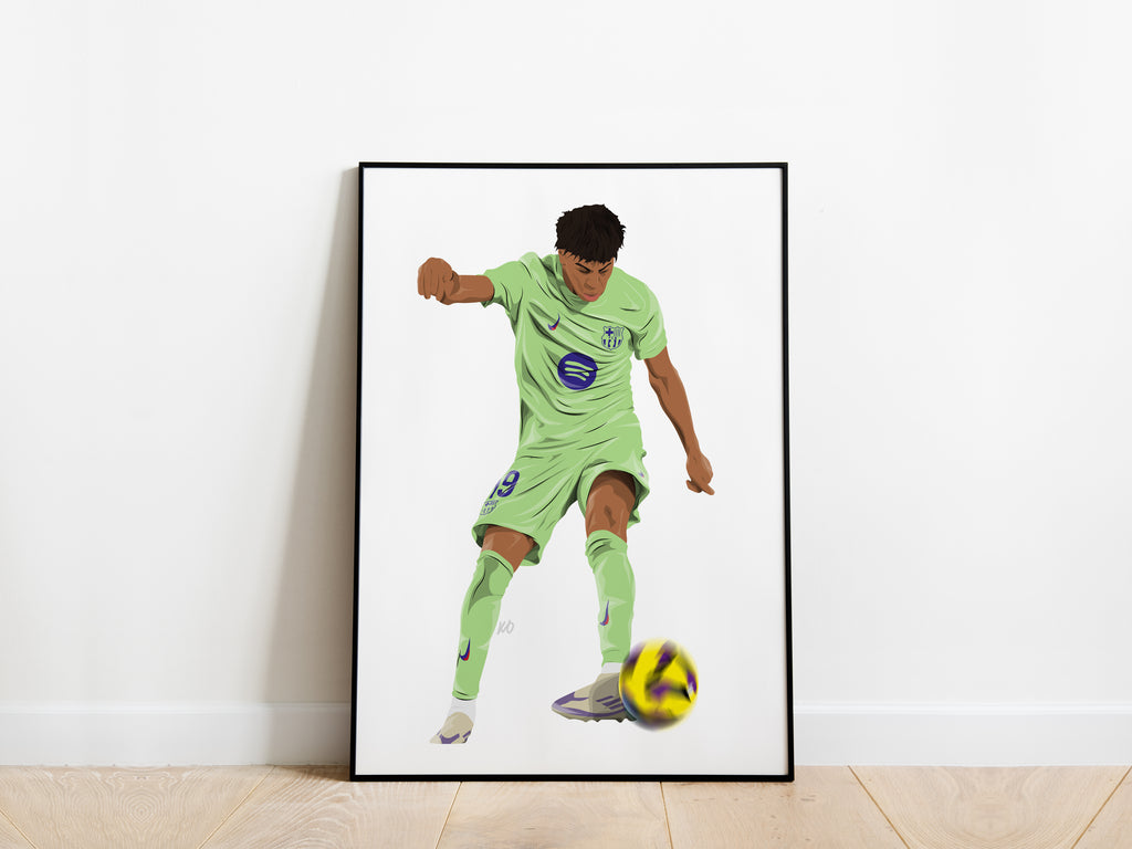 Lamine Yamal Trivela Barcelona Poster - KDDesigns6