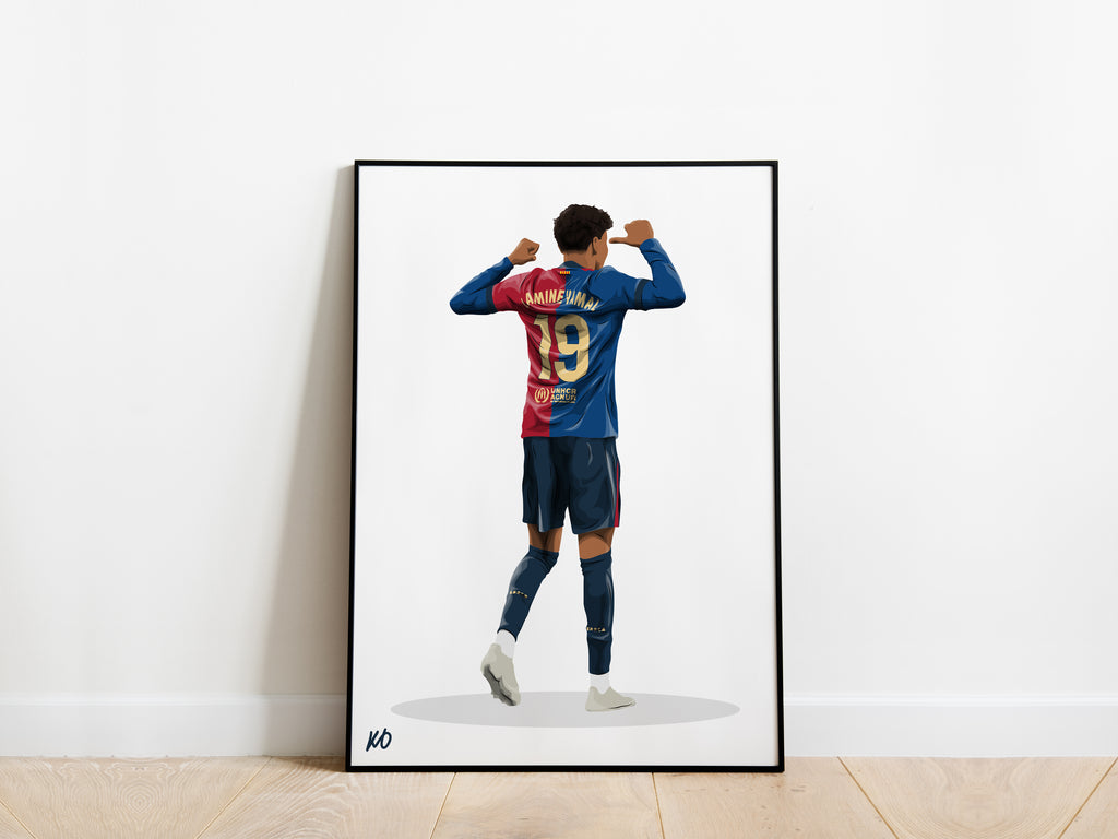 Lamine Yamal El Clasico Barcelona Poster - KDDesigns6