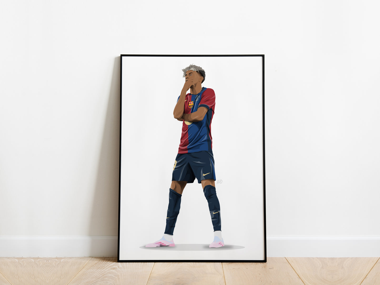 Lamine Yamal Celebration Barcelona Poster