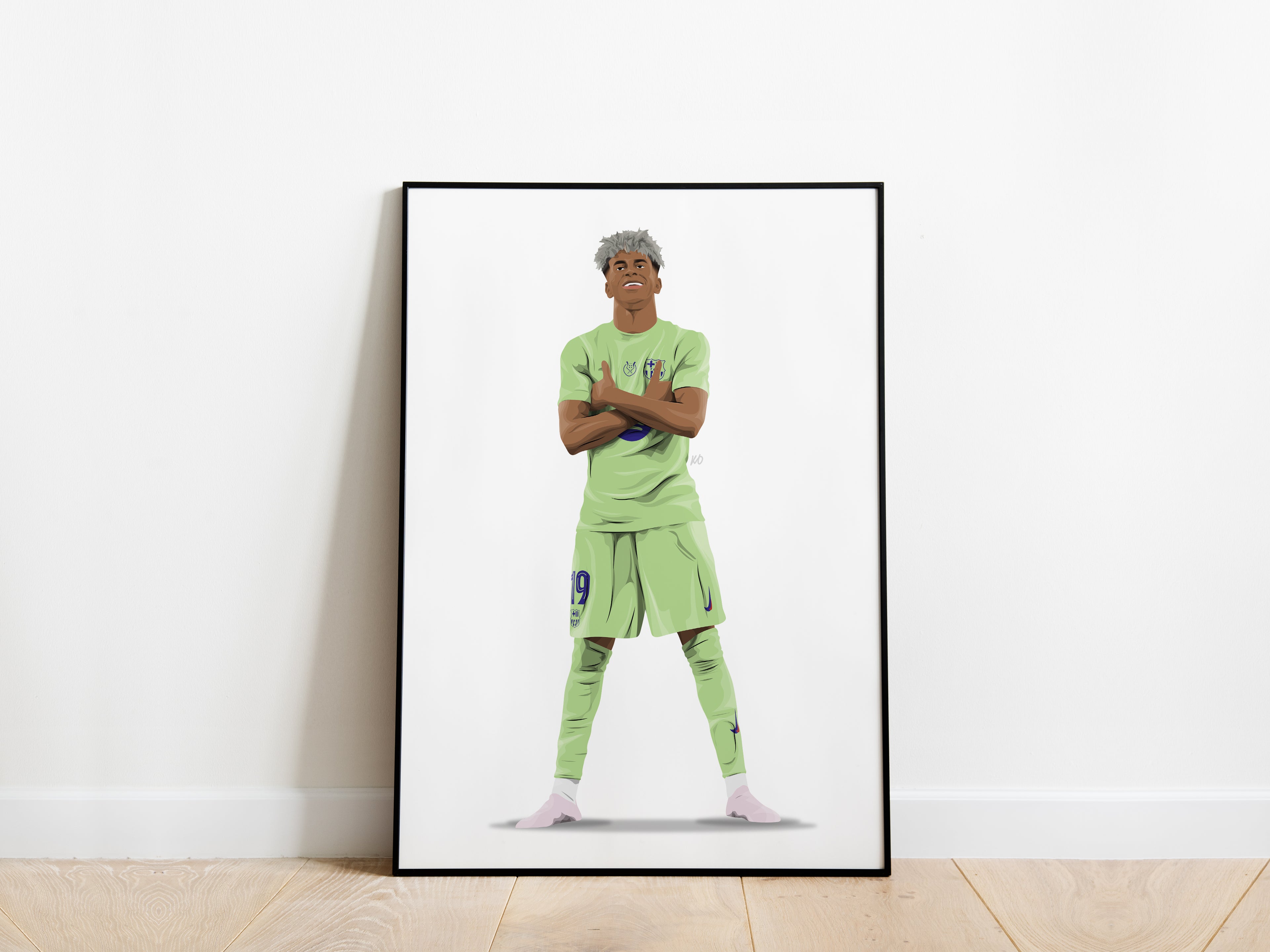Lamine Yamal Supercopa de Espana Celebration Barcelona Poster - KDDesigns6