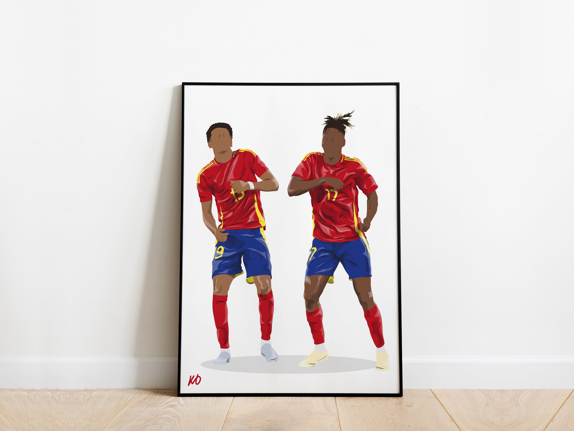 Lamine Yamal, Nico Williams Spain Poster - KDDesigns6