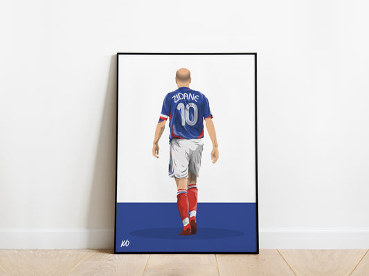 Zinedine Zidane France Poster