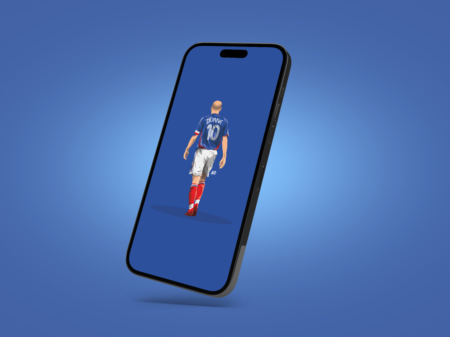 FREE - Zinedine Zidane France Wallpaper - KDDesigns6