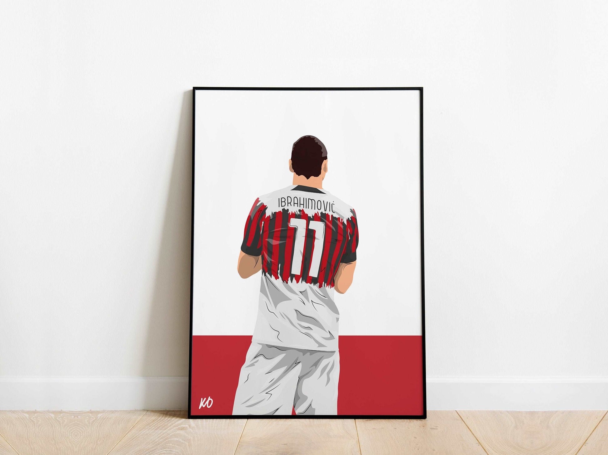 Zlatan Ibrahimovic AC Milan Poster - KDDesigns6