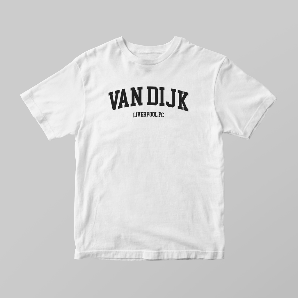 Virgil van Dijk Varsity T-Shirt | Liverpool Graphic Tee - KDDesigns6