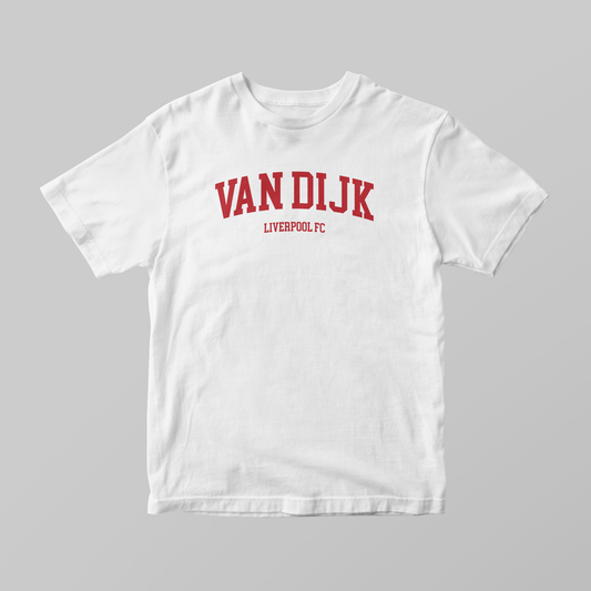 Virgil van Dijk Varsity T-Shirt | Liverpool Graphic Tee